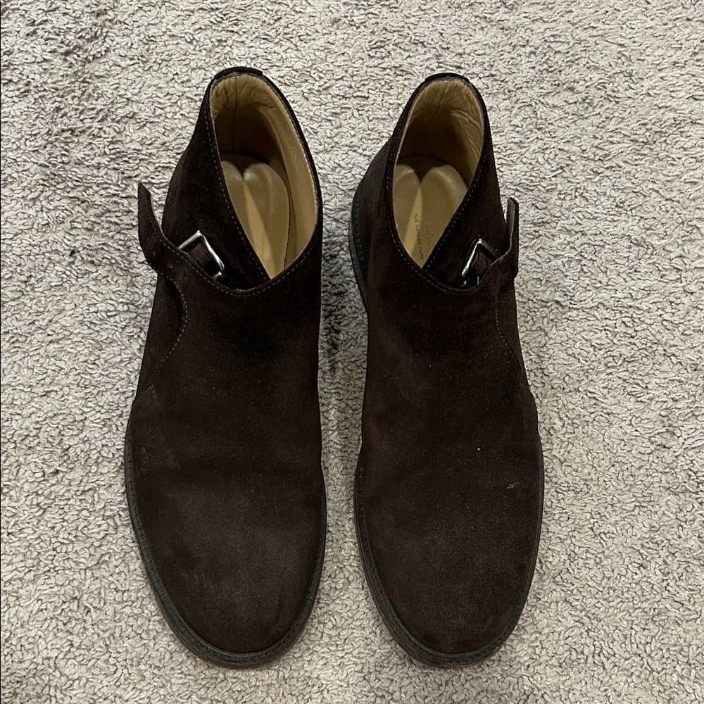 A.P.C. Dark Brown Suede Boots